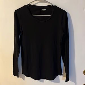 Madewell 100% Cotton Sheer Long Sleeve Top